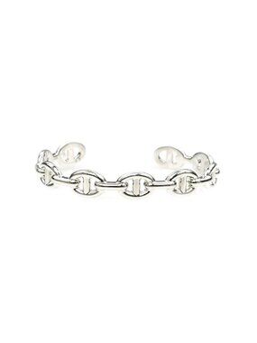 Hermes Bangle Chaine D'ancre Enchainee Silver Bracelet